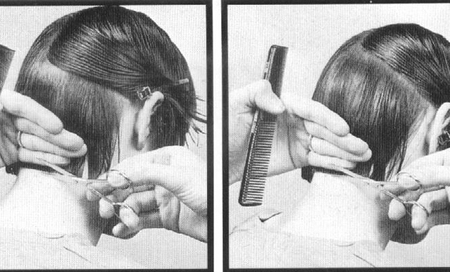 沙宣技术一款叫做光环的发型