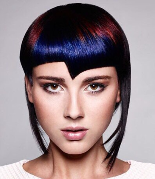 酷感十足的发型,不对称剪裁发型